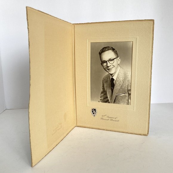 1956 Butler PA High School Mens Portrait in Original Fold Over Cardboard Sleeve - Picture 2 of 6